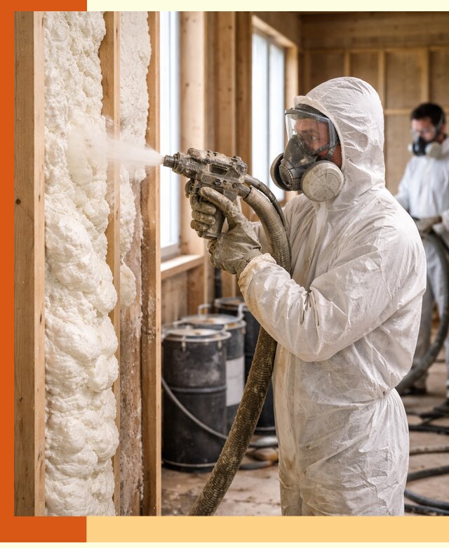 Утепление каркасного дома пенополиуретаном в Южно-Сахалинске