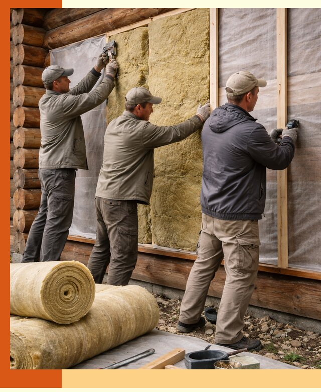 Утепление деревянного дома в Южно-Сахалинске эффективными технологиями