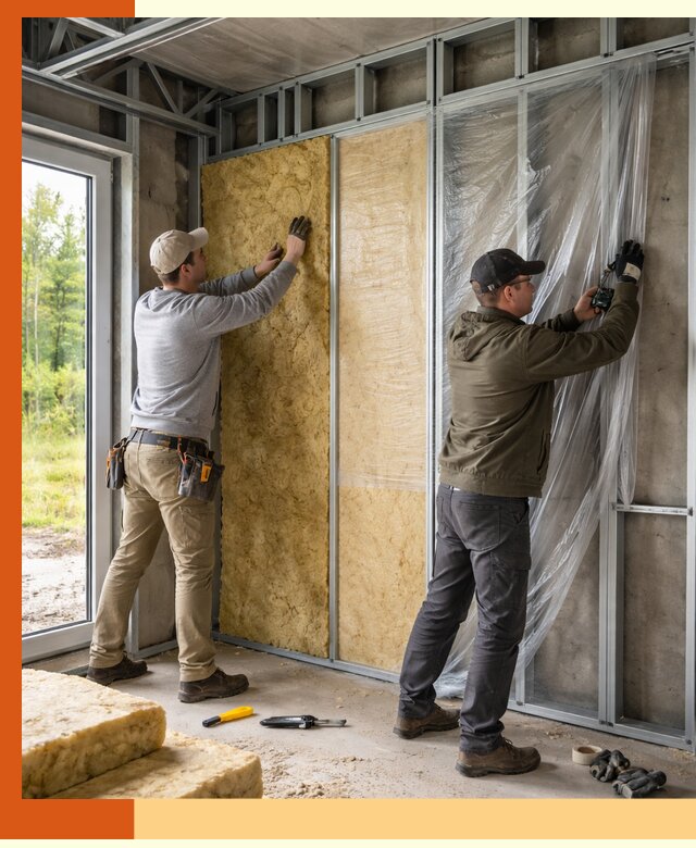 Утепление дома из ЛСТК в Южно-Сахалинске с гарантией качества и эффективности