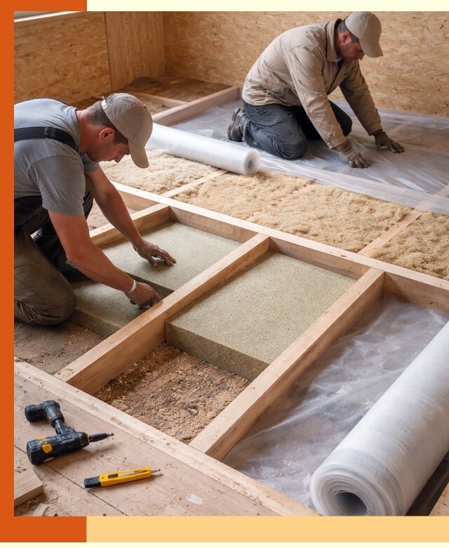 Профессиональное утепление деревянного пола в Южно-Сахалинске