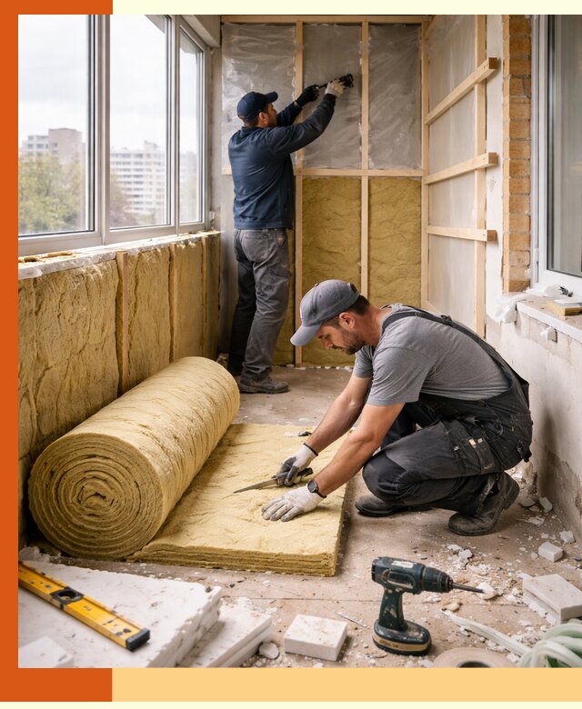 Утепление балкона под ключ в Южном-Сахалинске качественно и быстро