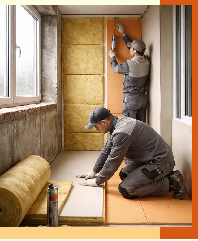 Утепление лоджии под ключ в Южно-Сахалинске от 6715 руб/м2 — комплексное решение | ТепломастерЮжн