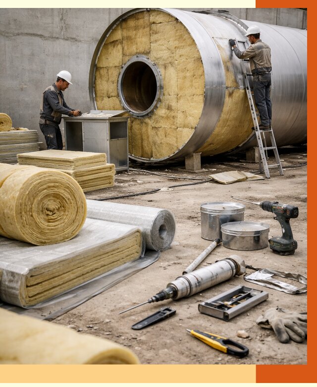 Утепление резервуара с топливом в Южно-Сахалинске от 28410 руб. под ключ | ТепломастерЮжн