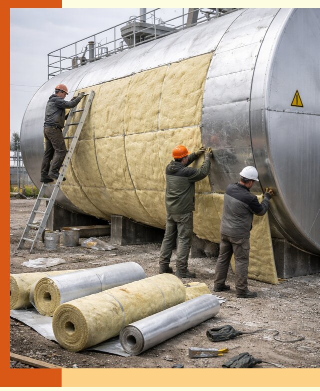 Утепление резервуаров с топливом в Южно-Сахалинске надежно и экономично