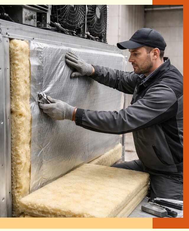 Утепление холодильного агрегата в Южно-Сахалинске от 8781 руб. под ключ | ТепломастерЮжн