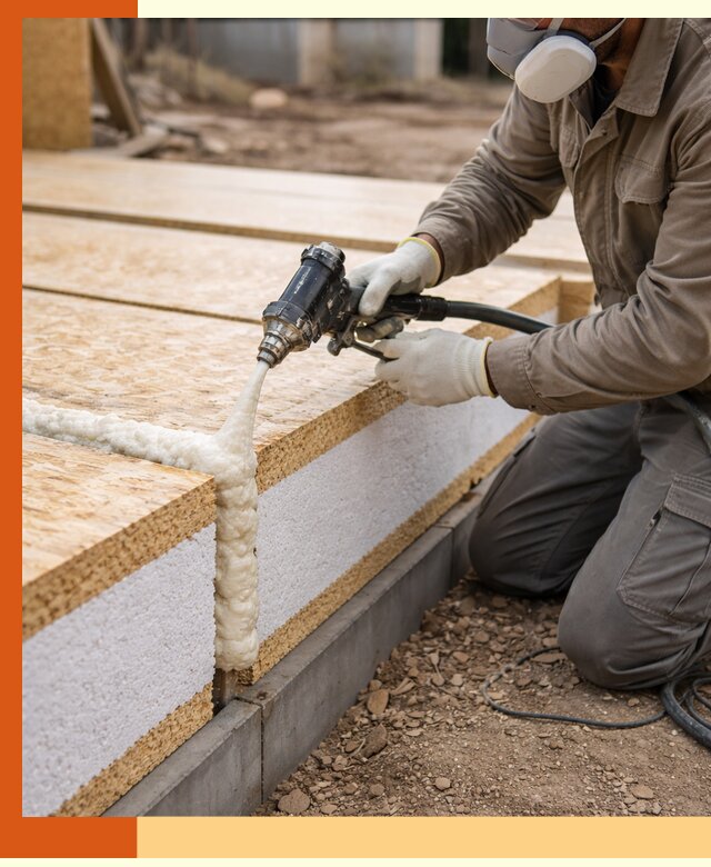 Утепление СИП-панелей пенополиуретаном (ППУ) в Южно-Сахалинске