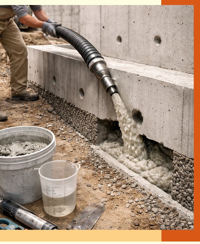 Заполнение полостей фундамента в Южно-Сахалинске от 7025 руб. под ключ | ТепломастерЮжн