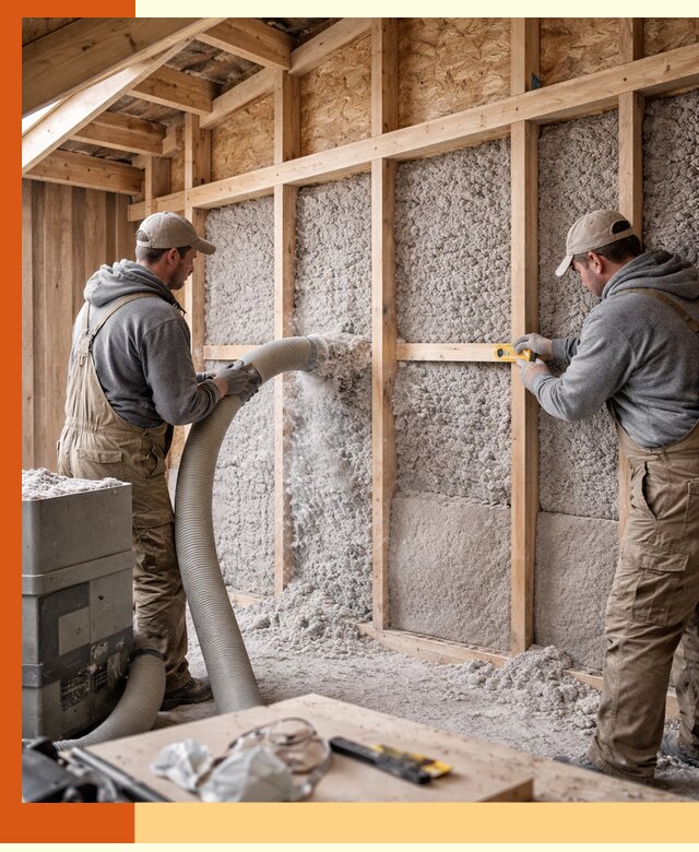 Утепление эковатой стен, потолков и перекрытий в Южно-Сахалинске