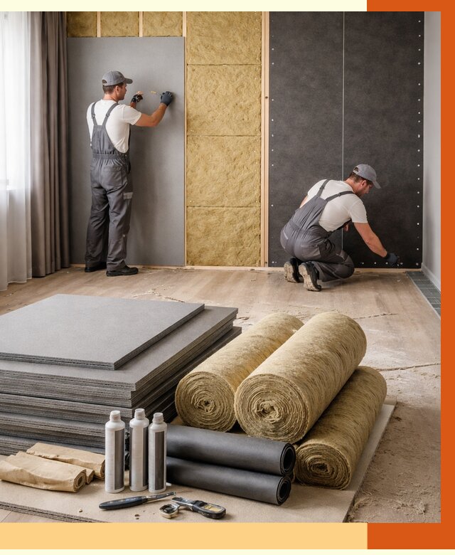 Шумоизоляция дома в Южно-Сахалинске от 4649 руб/м2 — комплексная звукоизоляция под ключ | ТепломастерЮжн