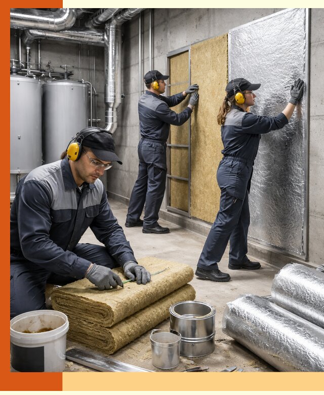 Шумоизоляция котельной в Южно-Сахалинске: профессиональный монтаж и материалы