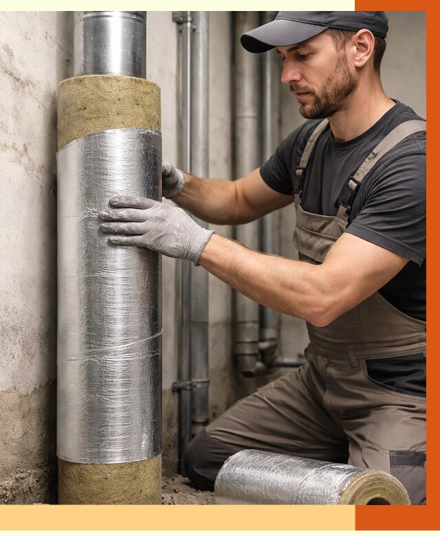 Шумоизоляция труб в Южно-Сахалинске от 1240 руб. — шумоподавление и звукоизоляция труб | ТепломастерЮжн