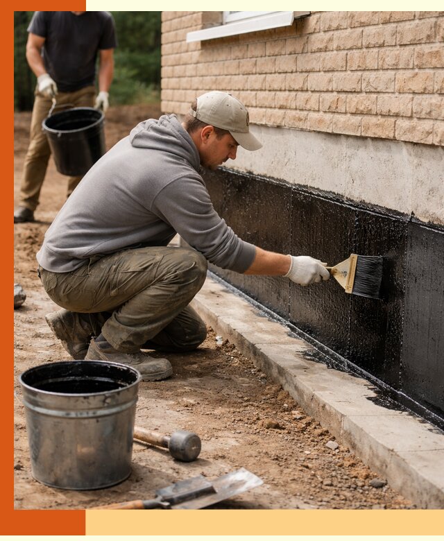 Гидроизоляция цоколя домов и зданий в Южно-Сахалинске эффективными методами