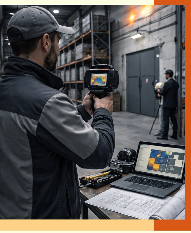 Тепловизионное обследование склада в Южно-Сахалинске от 6715 руб. | ТепломастерЮжн